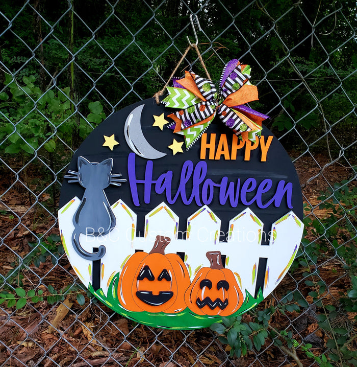 Happy Halloween fence