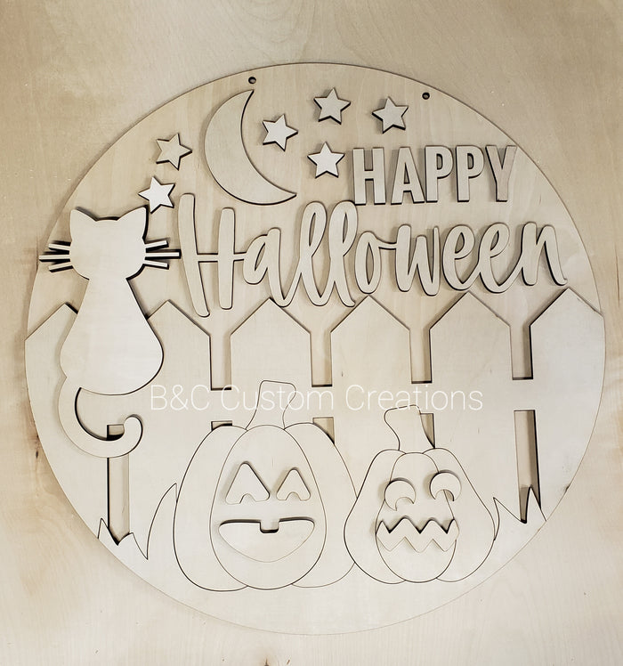Happy Halloween fence