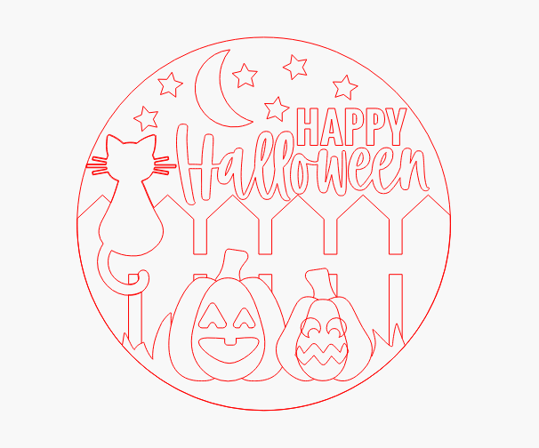 Happy Halloween fence