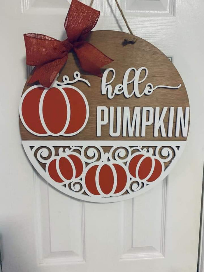 Hello Pumpkin Round