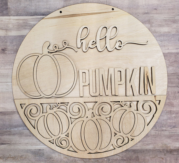 Hello Pumpkin Round