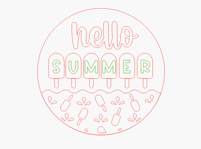 Hello Summer Popsicle 3
