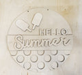 Hello Summer Popsicle Round