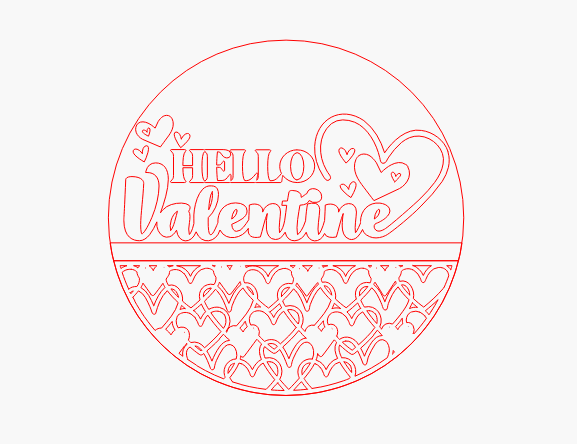 Hello Valentine Hearts