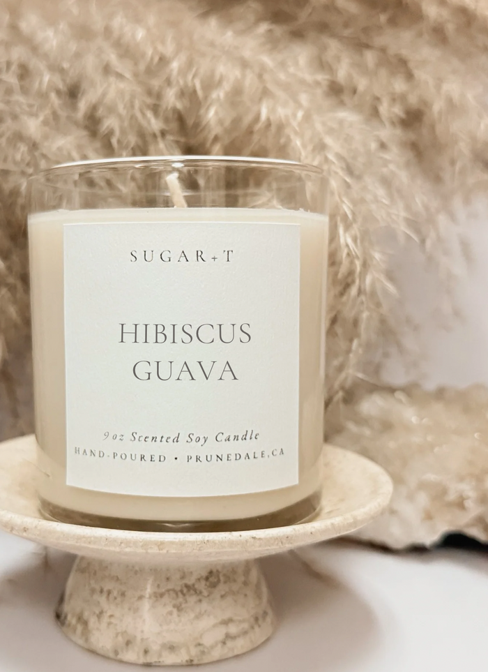 Hibiscus Guava Scented Candle