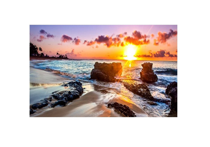 High Quality Art Print  of Sea View on Stretched Canvas