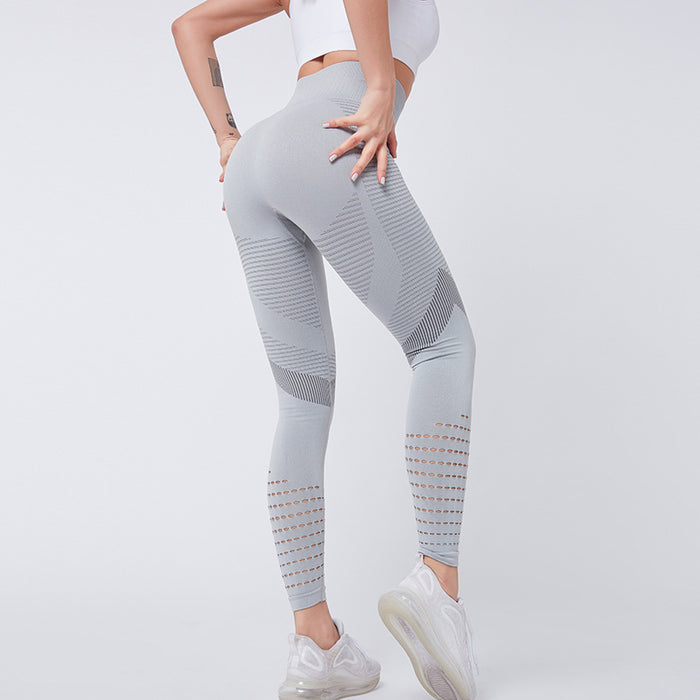 High-Waisted Peach Butt-Lifting Stretch Pants