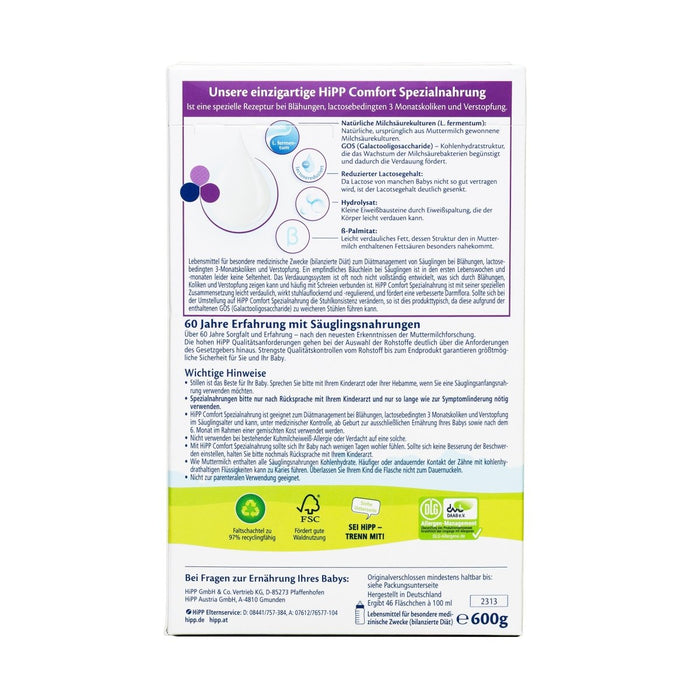 HiPP German Comfort Formula - from Birth (600g) - Formuland