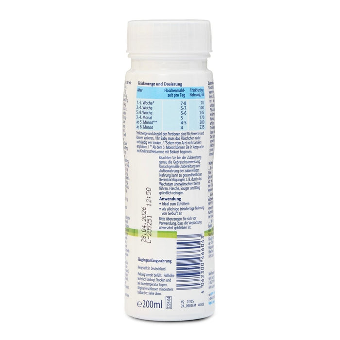 HiPP German HA Stage PRE Ready to Feed From Birth (200mlx6) - Formuland