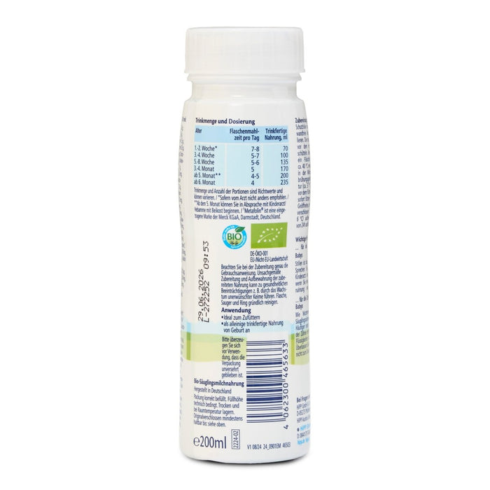 HiPP German Stage 1 Ready to Feed From Birth (200mlx6) - Formuland