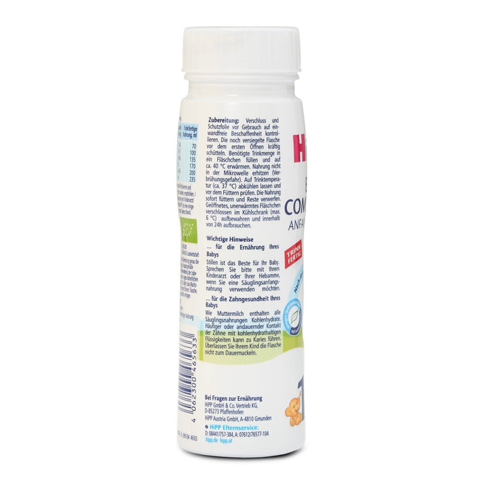 HiPP German Stage 1 Ready to Feed From Birth (200mlx6) - Formuland