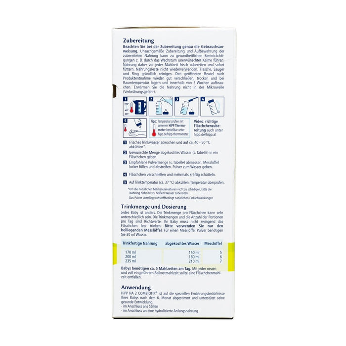 HiPP HA 2 - Hypoallergenic Formula from 6+ Months (600g) - Formuland