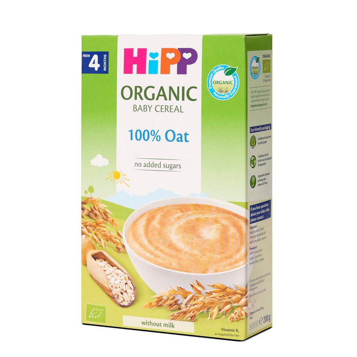 HiPP Organic 100% Oat Cereal from 4 months (200g) - Formuland