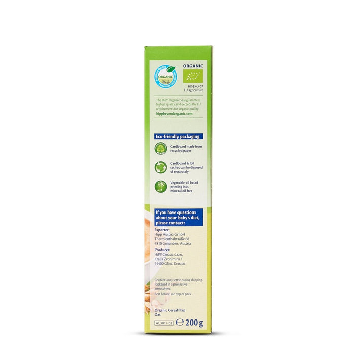 HiPP Organic 100% Oat Cereal from 4 months (200g) - Formuland
