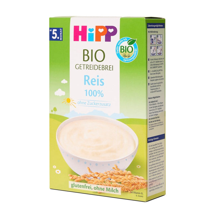 HiPP Organic 100% Rice Cereal from 5 months (German) (200g) - Formuland