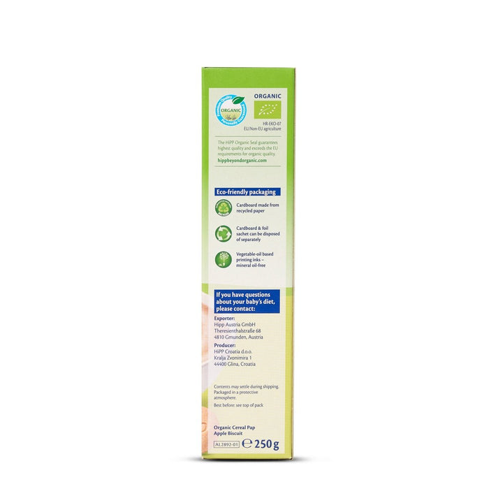 HiPP Organic Baby Cereal Apple Biscuit from 8 months (250g) - Formuland