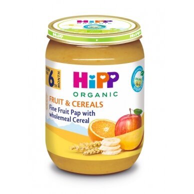 HiPP Organic Fruits with Whole Grain Puree – 6 Pack (From 6 Months) - Formuland