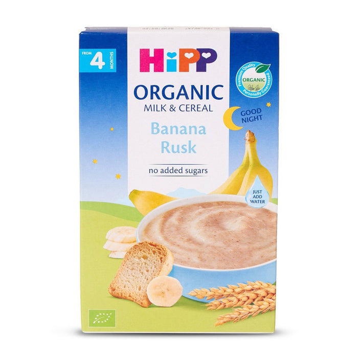 HiPP Organic Good Night Milk & Cereal - Banana Rusk from 4 months (250g) - Formuland
