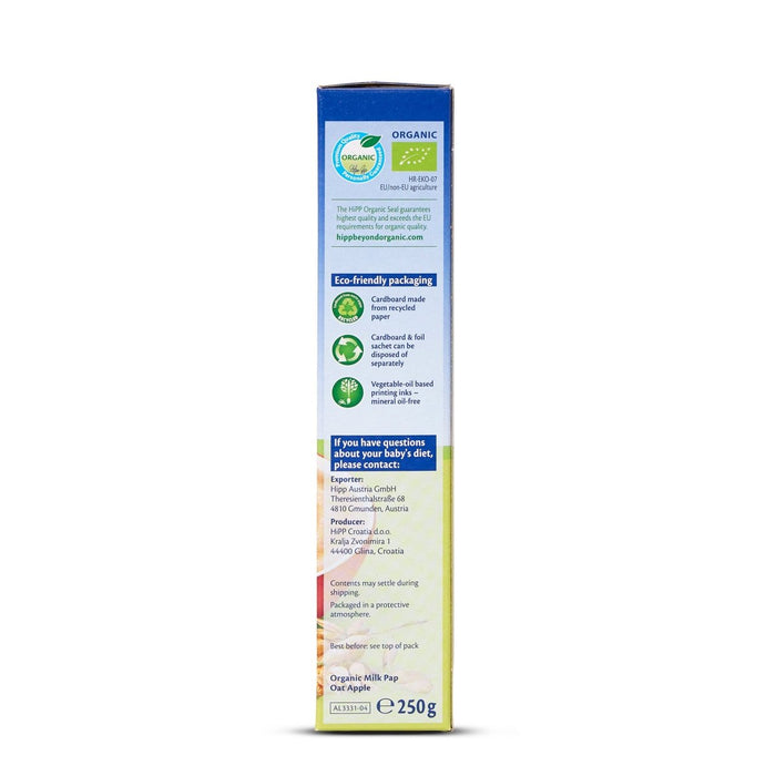 HiPP Organic Good Night Milk & Cereal - Oat Apple from 6 months (250g) - Formuland