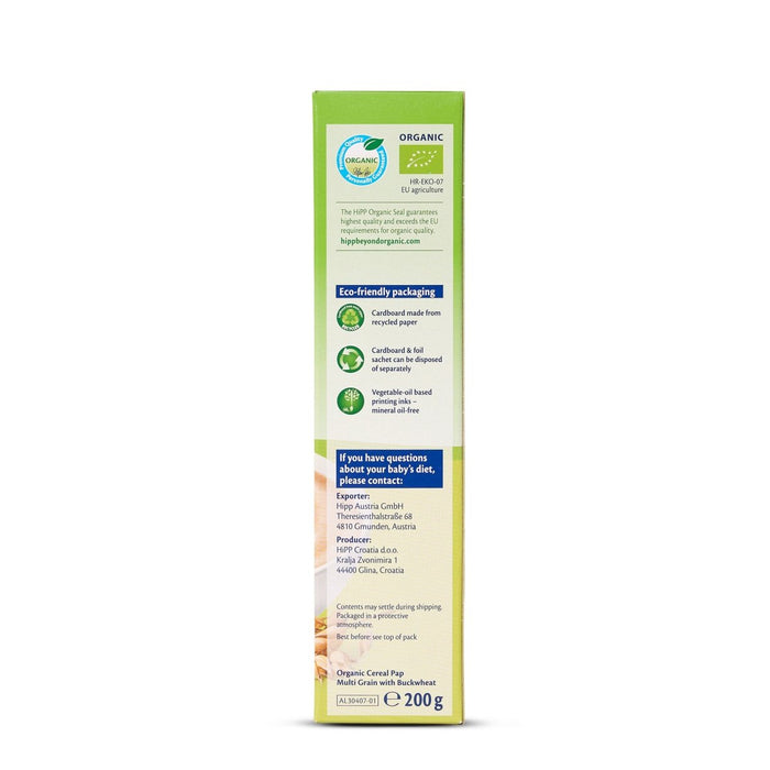 HiPP Organic Multi Grain with Buckwheat Cereal from 4 months (200g) - Formuland