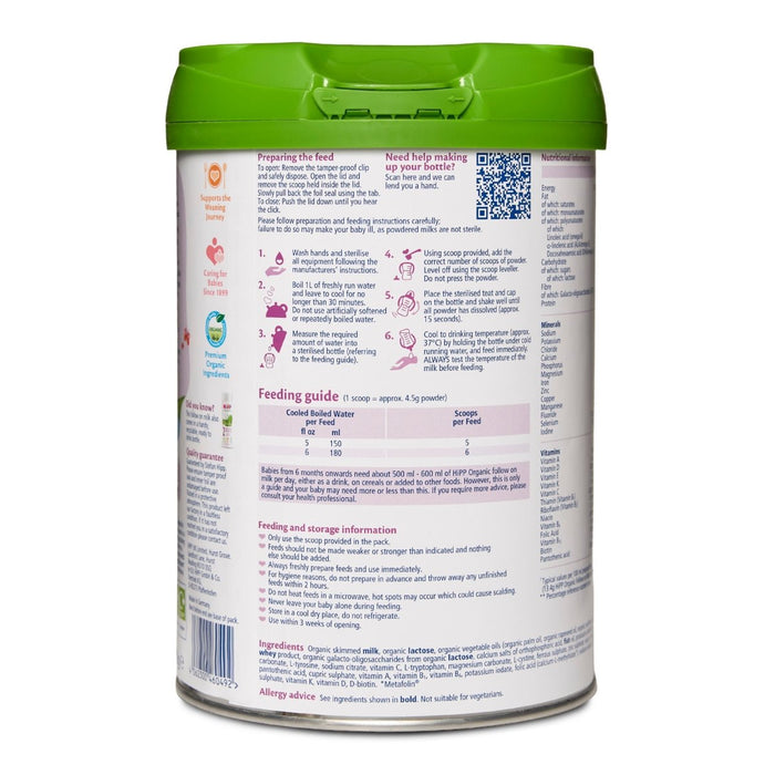 HiPP UK Organic Stage 2 from 6 Months (800g) - Formuland