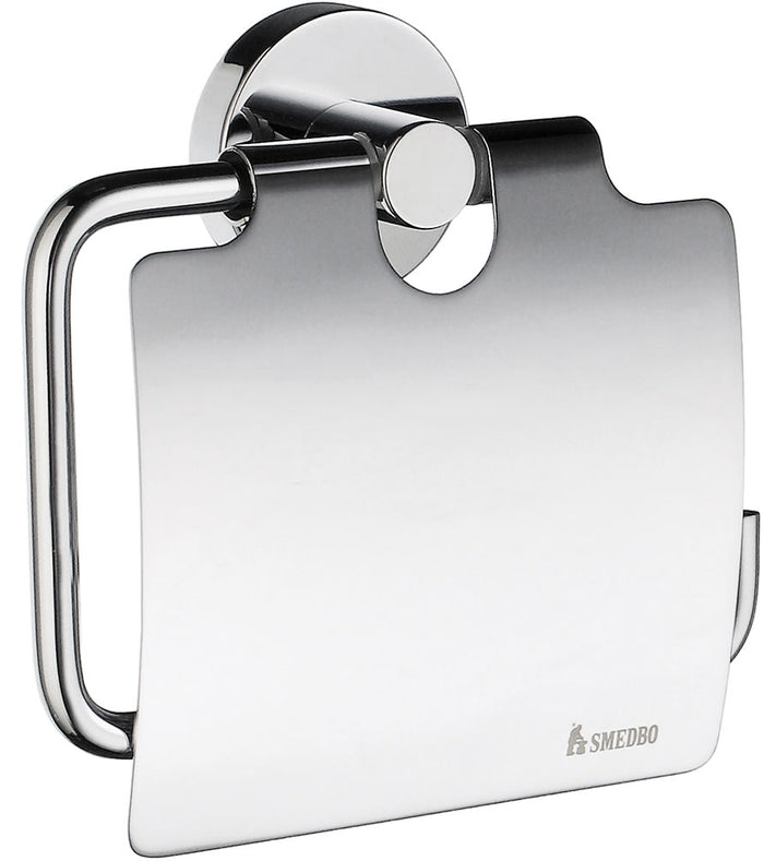 Home Collection Covered Toilet Paper Holder, Polished Chrome - SMEDBO