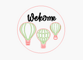 Hot Air Balloons Round