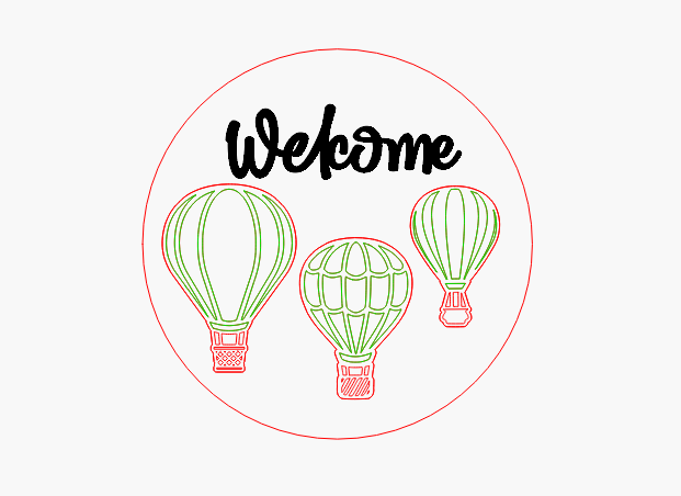 Hot Air Balloons Round