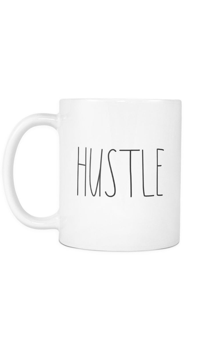 Hustle White Mug | Sarcastic Me