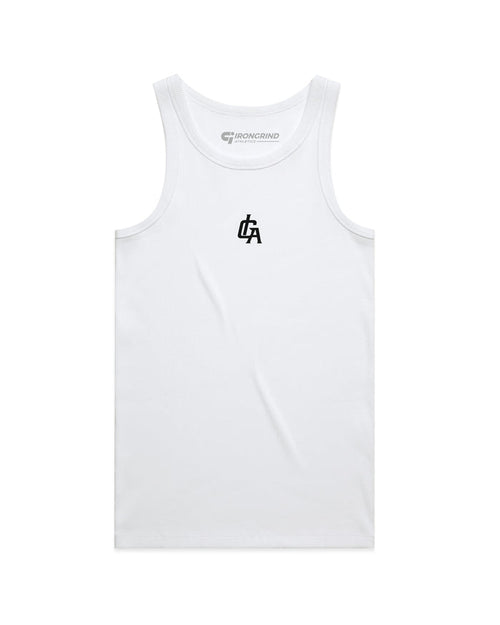 'IGA Monogram' Organic Rib Singlet