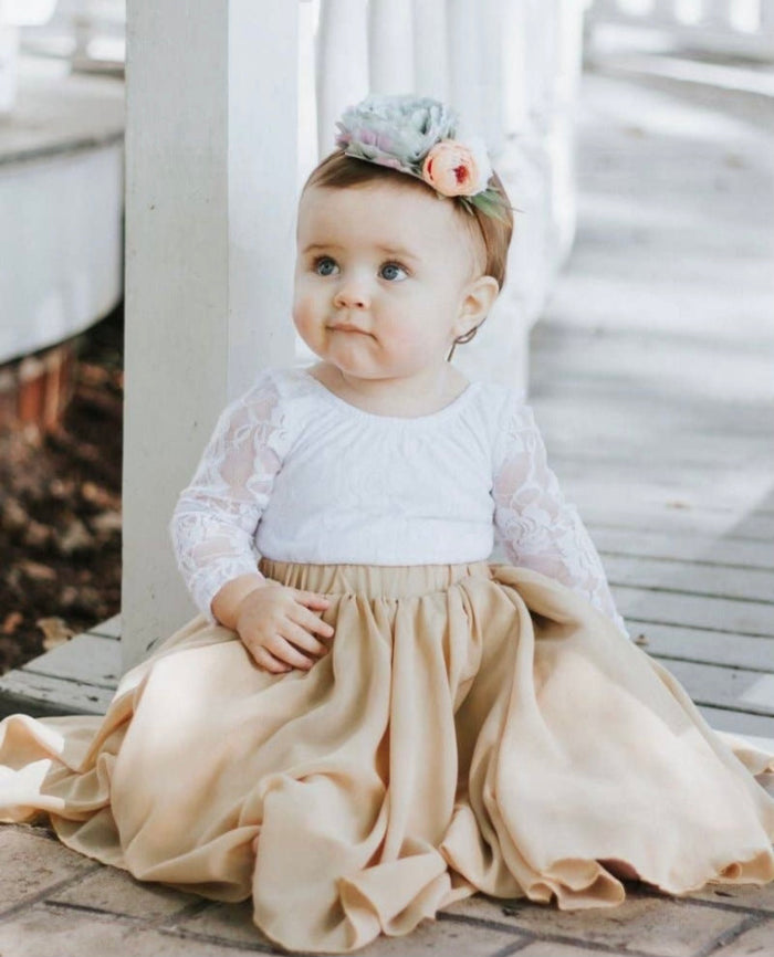 Maddie Girl - Aurora Skirt - Champagne