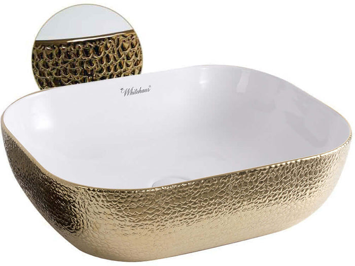 White/Gold Embossed