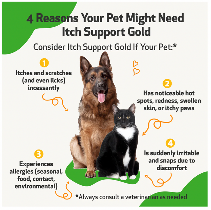 Itch Support Gold - for Allergy-Related Itch in Dogs 2oz