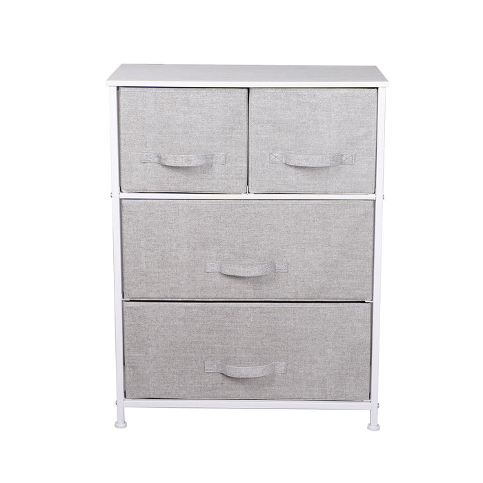 JOOLIHOME Multi-Function Chest of Drawers Fabric Storage Cabinet Gray
