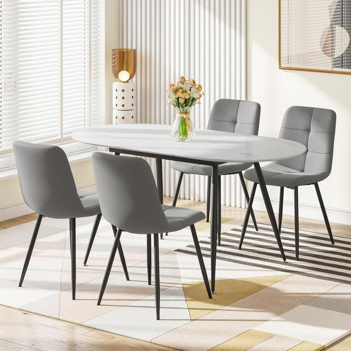 Grey Line Chairs / Set of 4