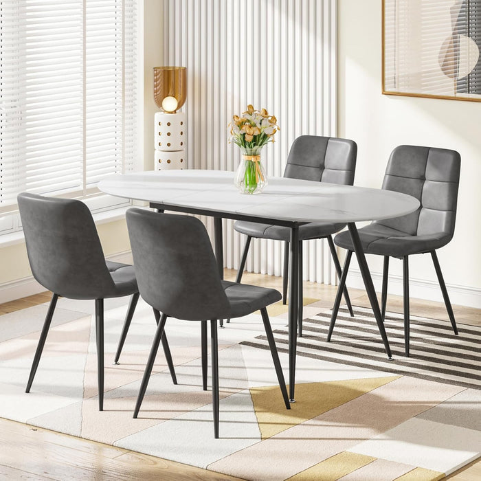 Grey Pu Chairs / Set of 4