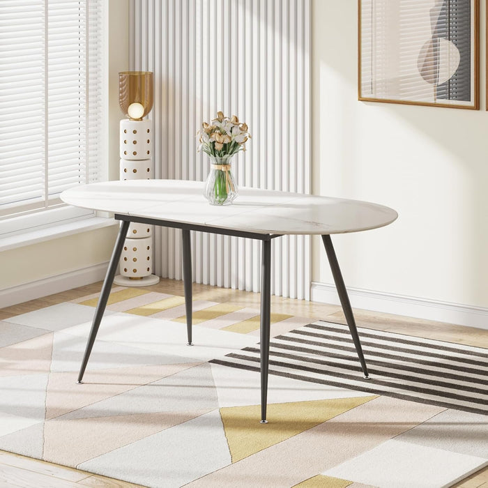 Joolihome Extendable Dining Table and 4 or 6 Chairs Set