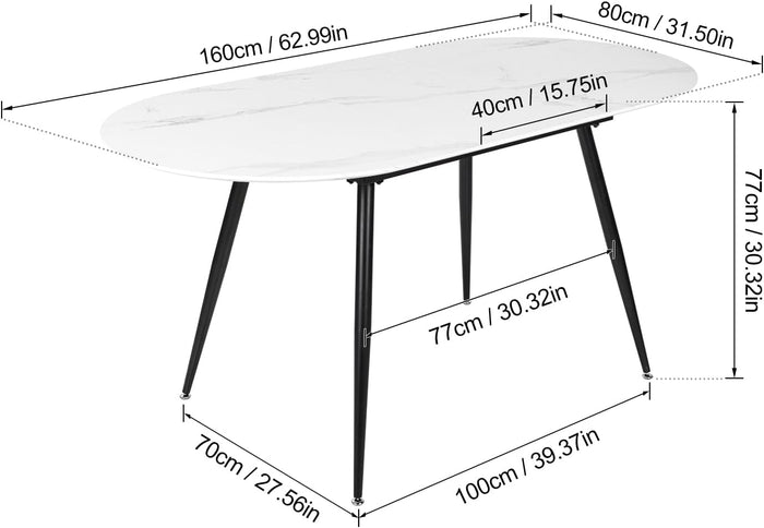 Joolihome Extendable Dining Table and 4 or 6 Chairs Set