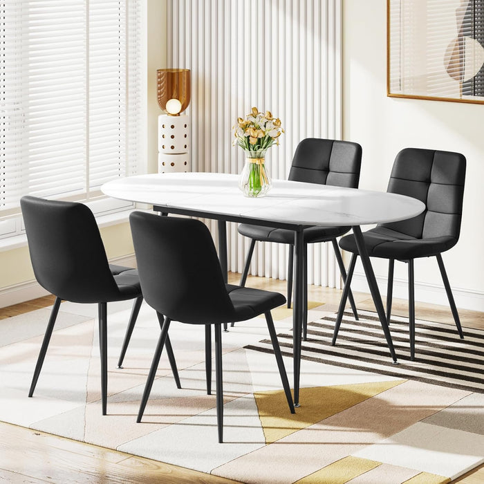 Black Line Chairs / Set of 4