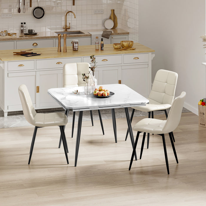 Joolihome Extendable Folding Dining Table and Chairs Set