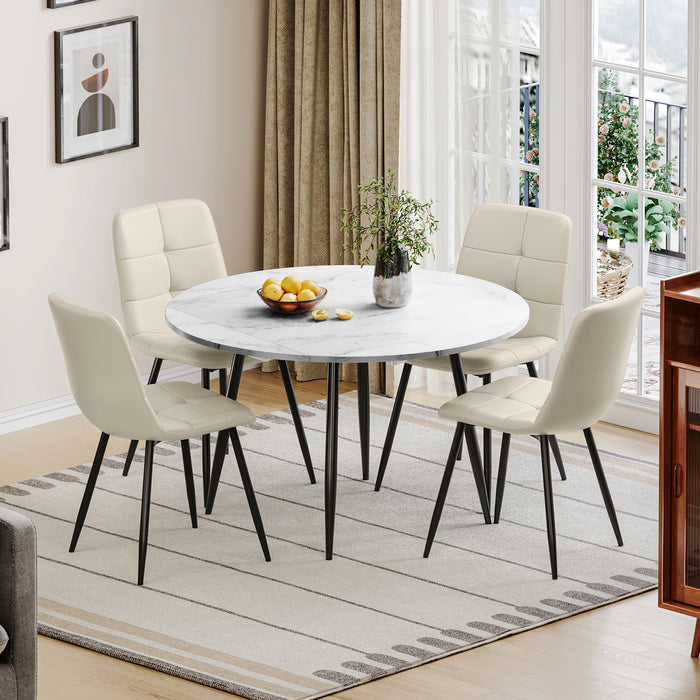 Joolihome Extendable Folding Dining Table and Chairs Set