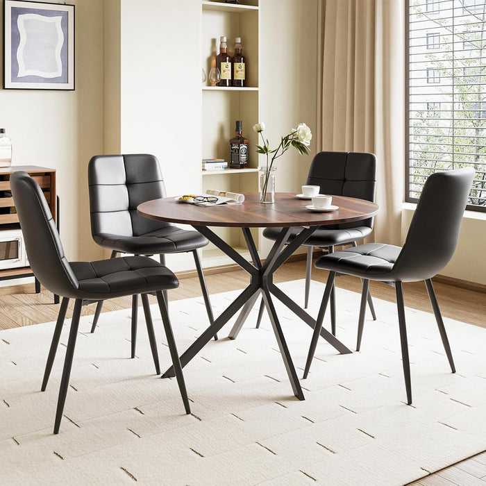 Joolihome Folding Round Dining Table and 2 or 4 Chairs Set