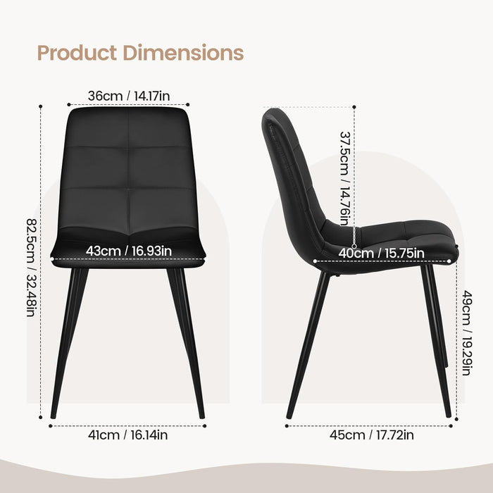 Joolihome Folding Round Dining Table and 2 or 4 Chairs Set
