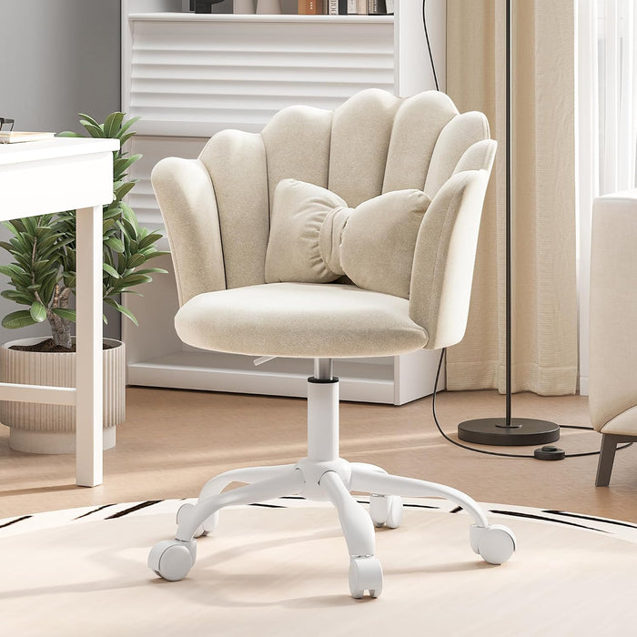 Beige Velvet with Cushion