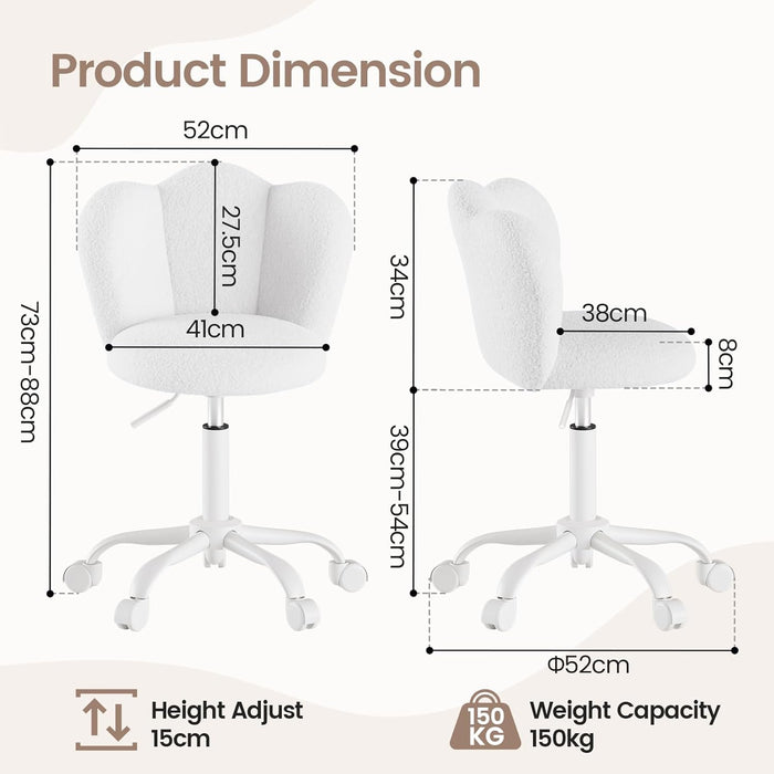 Joolihome Height Adjustable Swivel Vanity Chair