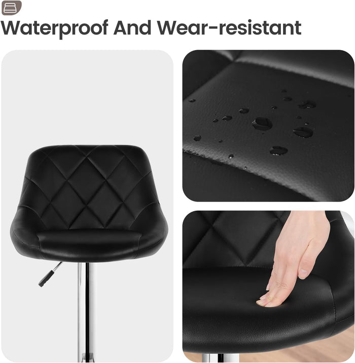 Joolihome Modern Ergonomical Bar Stool Set of 2