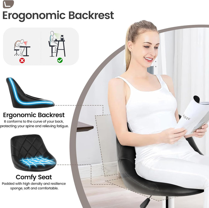 Joolihome Modern Ergonomical Bar Stool Set of 2