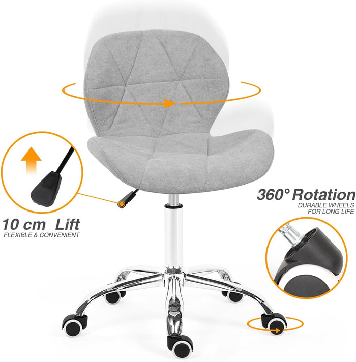 Joolihome Modern Swivel Office Chair Labm Wool