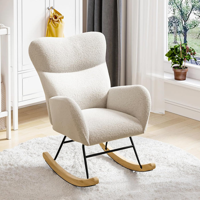 Joolihome Teddy Upholstered Rocking Chair