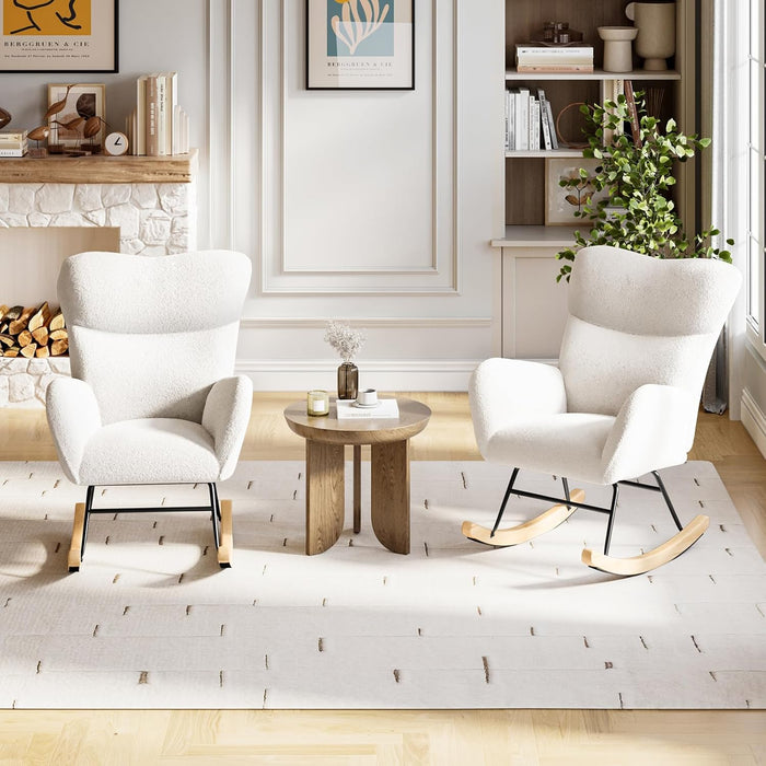 Joolihome Teddy Upholstered Rocking Chair